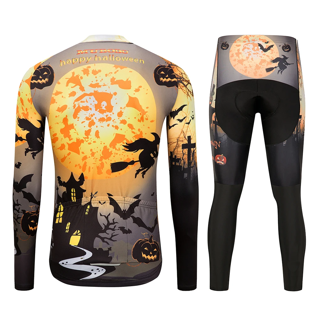 Новинка 2020 комплект одежды с принтом Хэллоуина длинным рукавом на молнии для