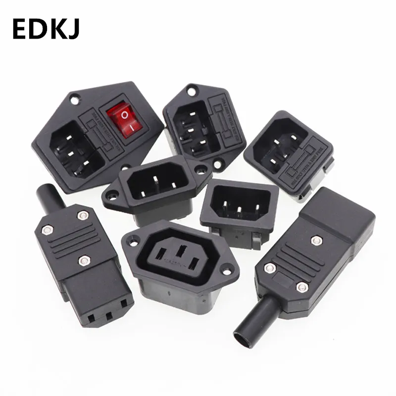 

1pcs Three core power cord plug socket male / female ac-01 / 02 / 04 / 05 electric rice cooker power copper base