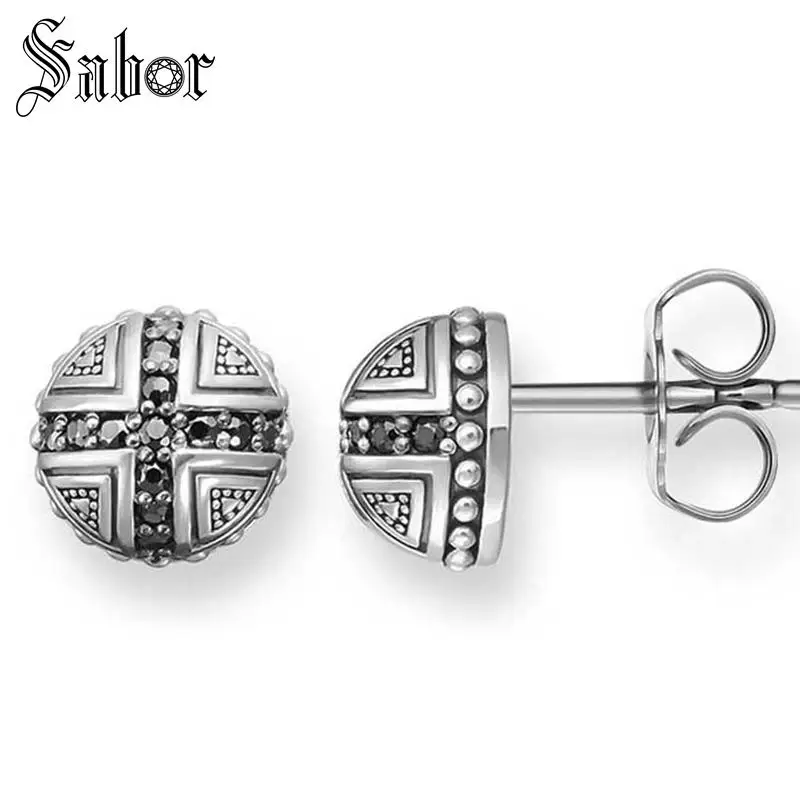 Женские вечерние сережки гвоздики с кристаллами высококачественные