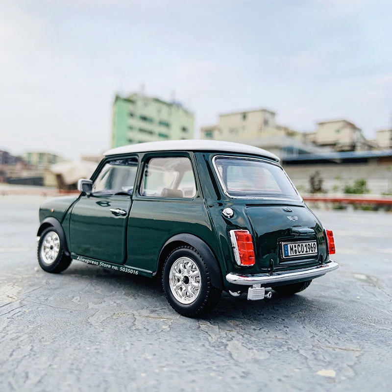 Bburago 1:24 1969 BMW Mini Cooper моделирование брелок для автомобильных ключей модель ремесел
