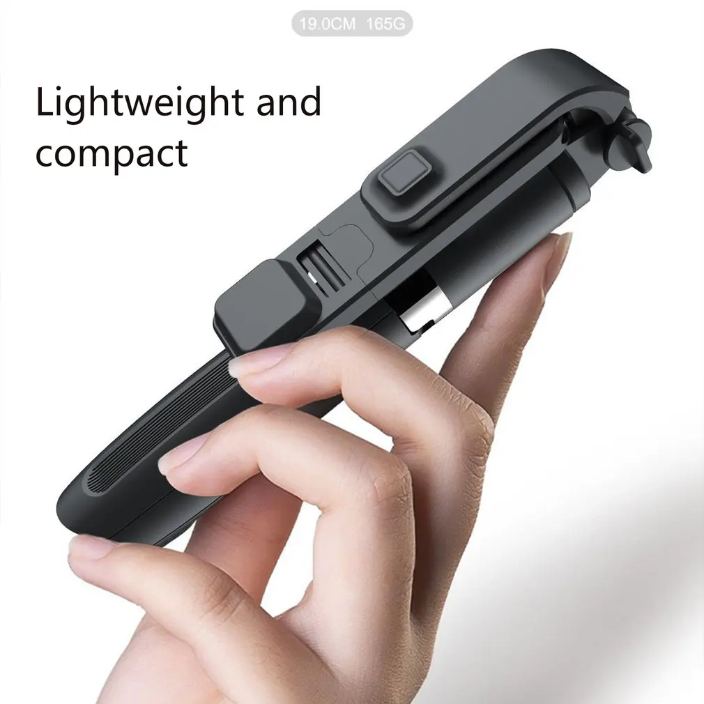 

Q02S Wireless Selfie Stick With Fill Light Mobile Phone Live Broadcast LED Triangle Bracket Anchor Beauty Light