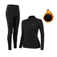 winter womens sports thermal underwear sets high collar winter fast dry long johns women shirt female warm clothes