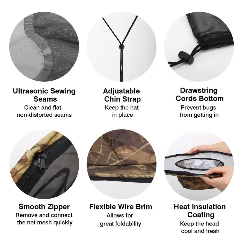 MoKo Москитная голова сетчатый головной убор средство для защиты от Солнца шляпа UPF