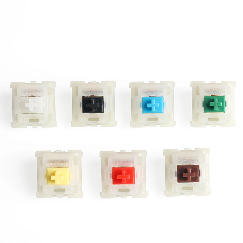 Переключатель Gateron молочный верх млечное дно желтый черный синий красный