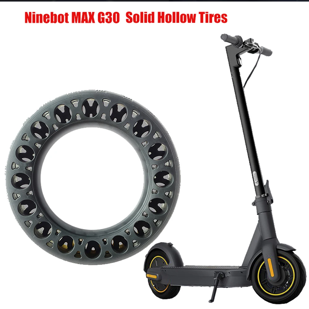 Шина 10x2 125 для Ninebot MAX G30 kickscooter однотонный амортизатор непневматическая