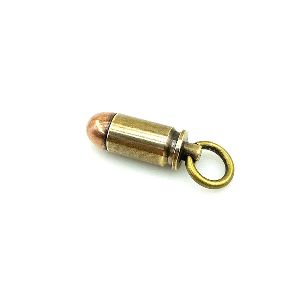 Латунный медный брелок для ключей в форме маленькой пули 10 шт./лот | Спорт и