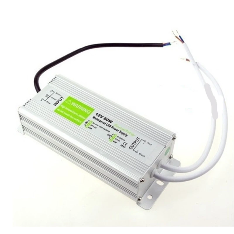 Водонепроницаемый драйвер для Светодиодный ных лент трансформатор питания IP67 12