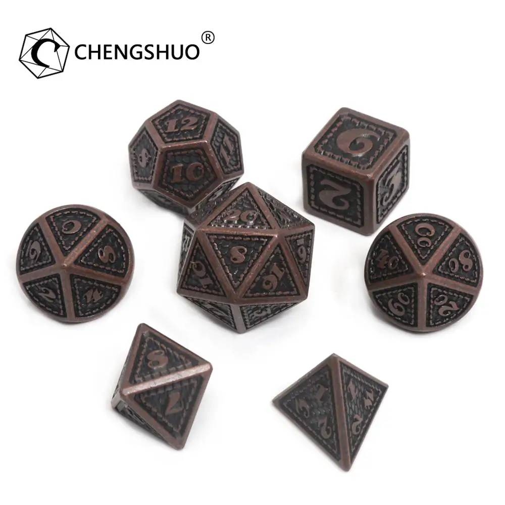 Chengshuo Новый Металлический Набор игральных костей в масштабе дракона для