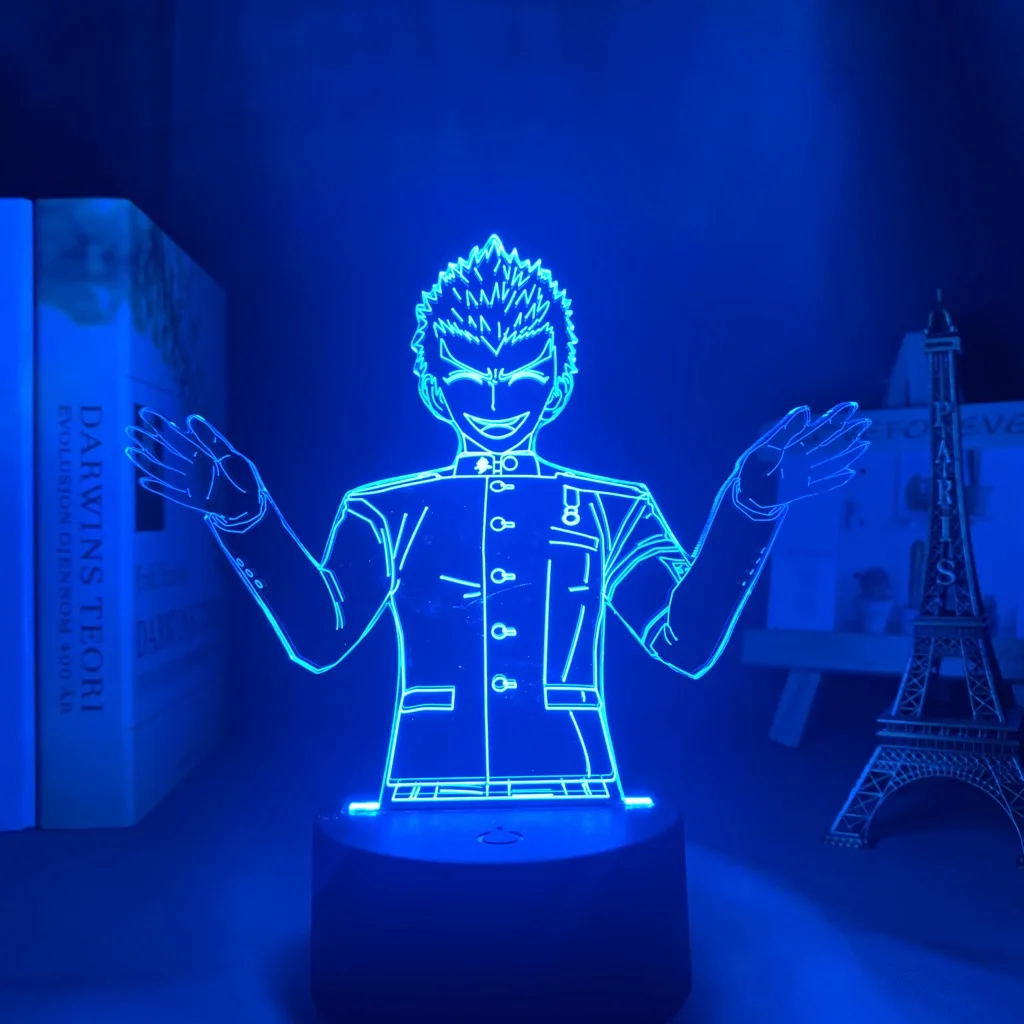 

Светодиодный ночник Danganronpa Kiyotaka Ishimaru, лампа для спальни, Декор, подарок для детей, акриловый 3d светильник Kiyotaka Ishimaru