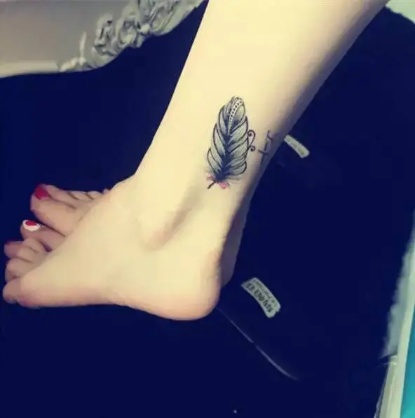 

Водостойкая Временная тату-наклейка, Мандала хной, птичье перо, тату для боди-арта, флэш-тату, искусственная татуировка для девочек, женщин и...