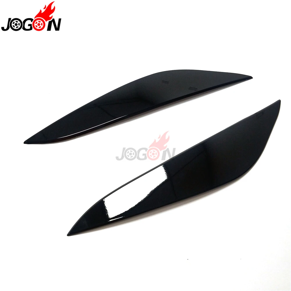 Car Accessories For Tesla Model 3 2017 2018 2019 Glossy Black Front Headlight Eyelids Head Light Lamp Eyebrow Cover Trim | Автомобили и