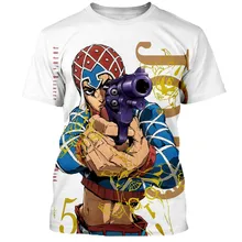 Забавная футболка с 3D принтом аниме JoJo невероятные приключения