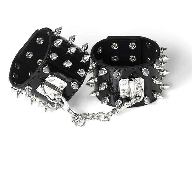 В стиле панк секс игры для взрослых удовольствие заклепки кожаный ошейник с