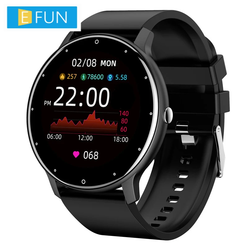

E-Funny ZL02 Smartwatch Heart Rate Blood Pressure Monitor Weather Forecast IP67 Men Women Watches Fitness Bracelet Dropshipping