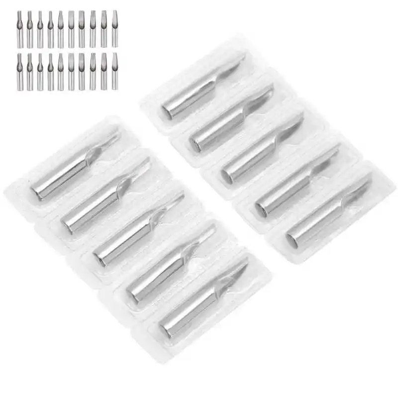 Набор наконечников для татуировок из нержавеющей стали 20 шт. наконечники 5 футов/7