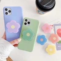flower colored phone holder foldable tablet stand socket finger fit easy grip universal for iphone 12 11 x xr 7 xiaomi note 9