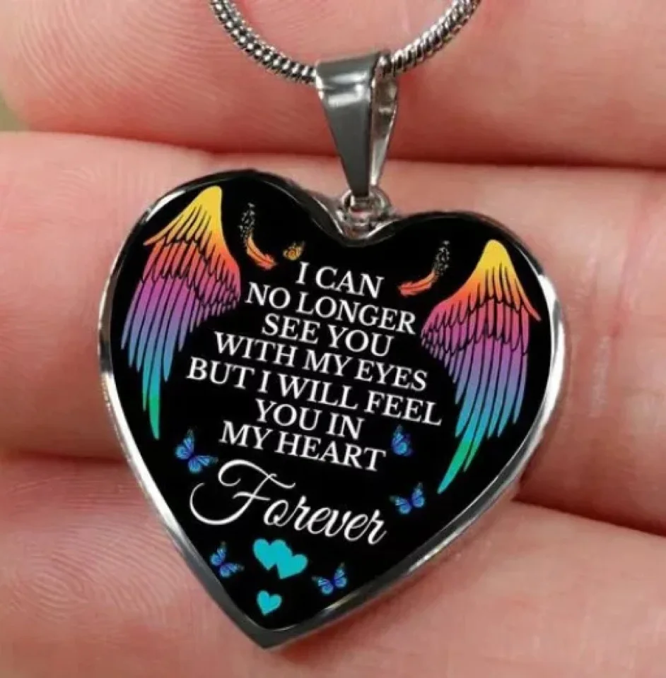 

Hot new product Mom and Daughter Winnie the Pooh Peach Heart Pendant Necklace