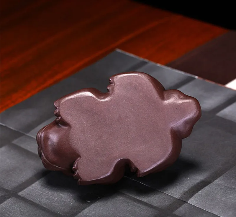 

New Handmade Purple Clay PiXiu Tea Pet Auspicious Decoration Crafts Tea Play Creative Cartoon Tea Set Lucky sculpture New Design