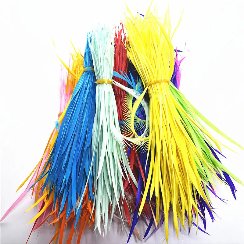 

20-100pcs/lotSingle Color thin soft Turkey Marabou Feather diy washed golden goose Fluffy feathers for crafts wedding decoration