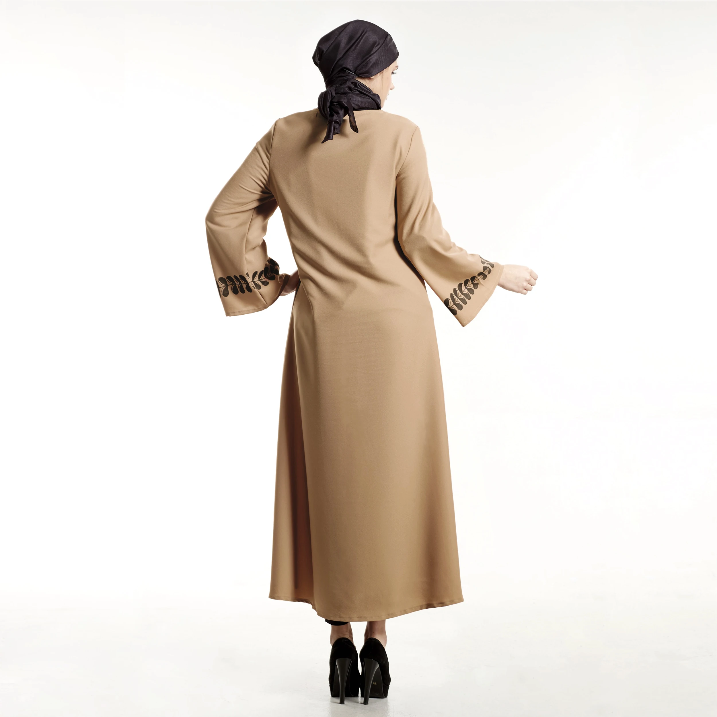 Мусульманский Кафтан-абайя платье-кимоно женское арабское кимоно из Дубая Caftan