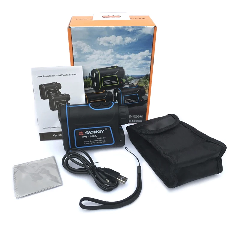

1200m Optical Instrument Laser Rangefinder height and side angle measurement Distance Meter Telescope