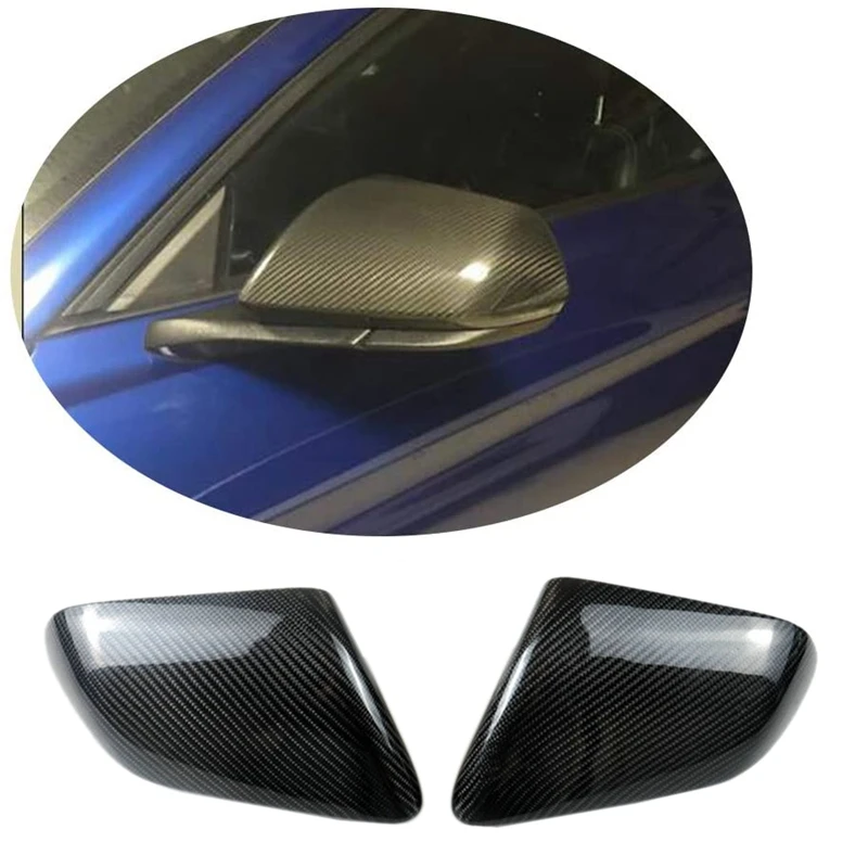 

Чехол для бокового зеркала заднего вида из углеродного волокна, 2 шт., отделка корпуса для Ford Mustang 2015 2016 2017 2018 2019 2020