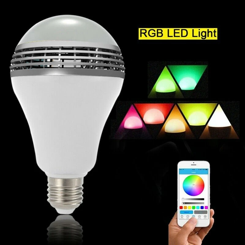 

Smart E27 LED RGB Bulb 6W Wireless Bluetooth Speaker Music Playing o Dimmable Light Lamp Music Lamp