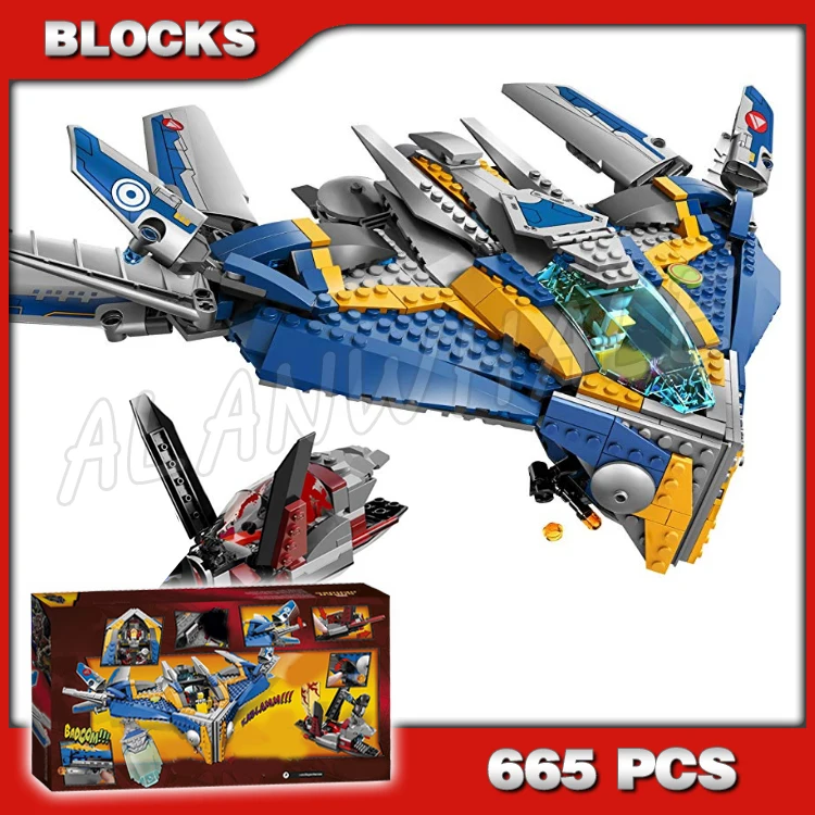 

665pcs Super Fighter Guardians Battle Spaceship Rescue Galaxy Necrocraft 10251 Building Blocks Toys Compatible With Model