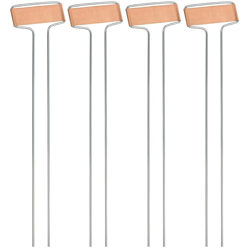

25-Pack Weatherproof Banner Copper Metal Plant Labels, Height 10.5 Inch, Label Area 2.5 Inch X 7/8 Inch