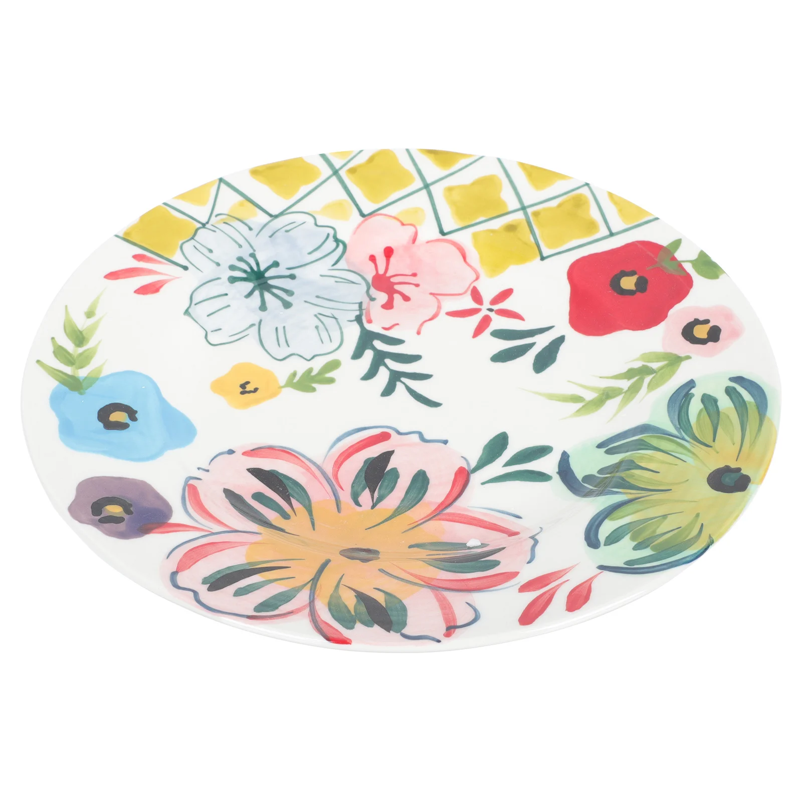 

1Pc Family Dish Serving Plate Breakfast Tray Bakery Cake Plate Pizza Container