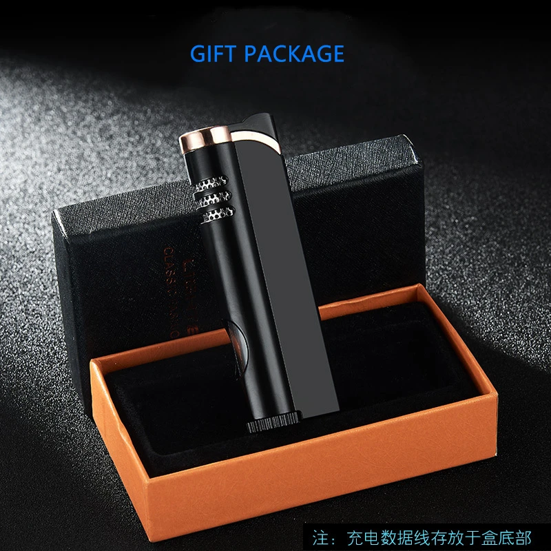 Torch Windproof Cigar Lighter Turbo 1 Jet Butane Gas cigarette Metal pocket For Kitchen Blue heavy Flame JX39 | Дом и сад