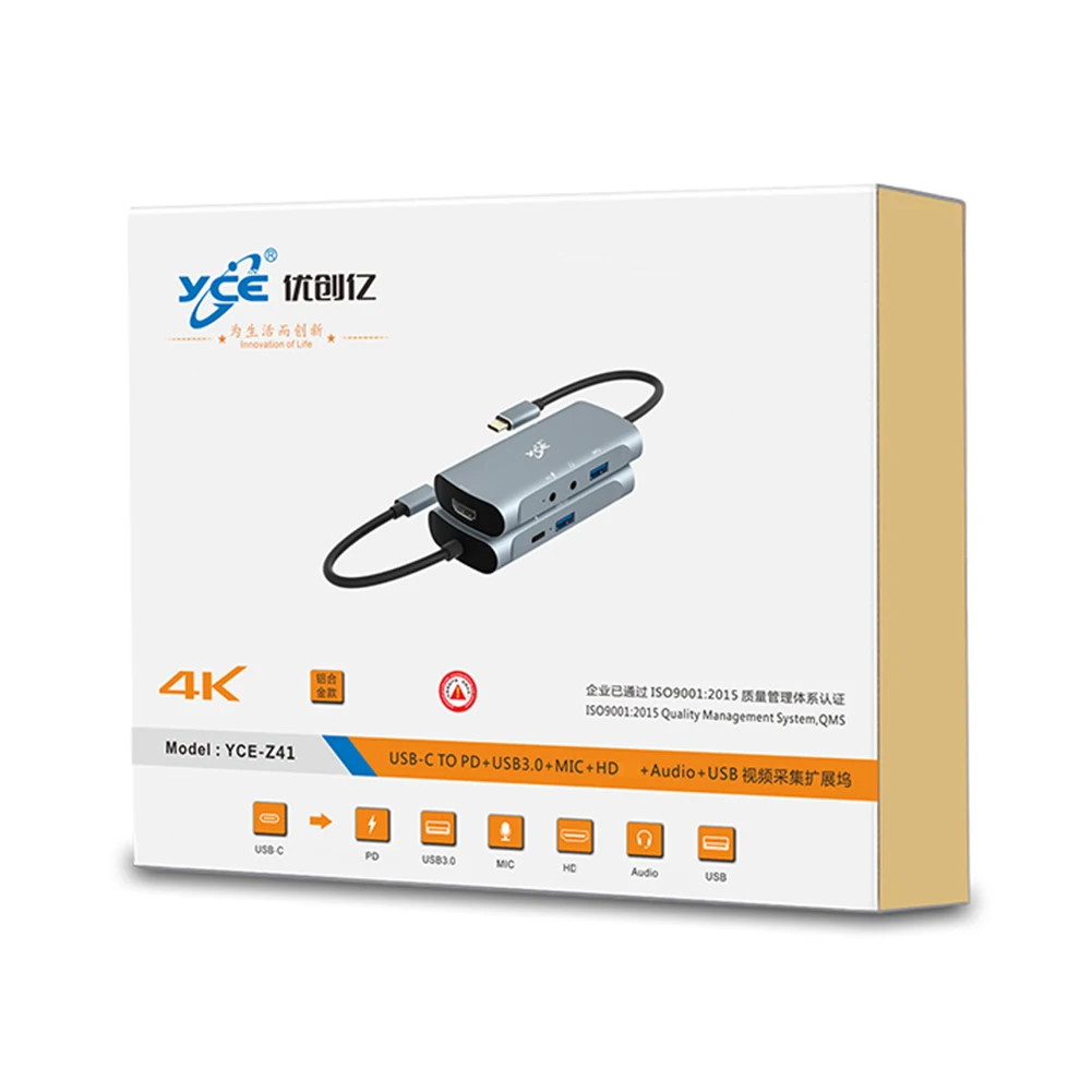 Док-станция 6 в 1 с USB Type-C на 1080 HD 4K P | Компьютеры и офис