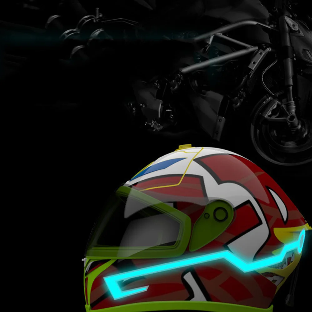Новое поступление мотоциклетный шлем EL холодный свет световая полоса ночной