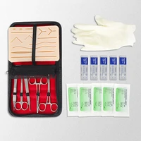 surgical suture training kit skin operate suture practice model training pad scissors tool kit teaching equipment