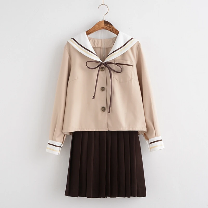 Школьная форма для выпускного вечера костюм моряка рубашка цвета хаки