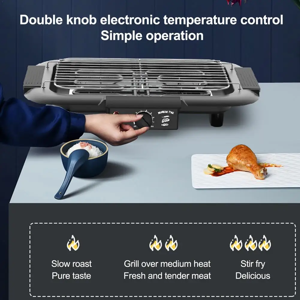 electric grill indoor smokeless portable food barbecue grill barbecue accessories tool oven furnace picnic barbecue stove free global shipping