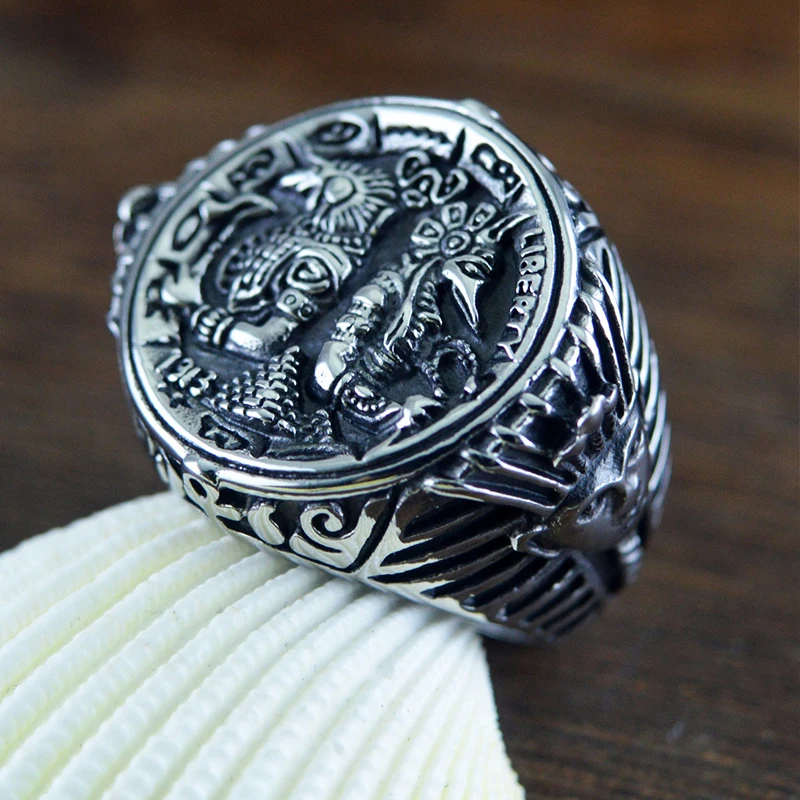 Египет Ми смерти Анубиса кольцо Для мужчин Египетский Древнего Египта тотемные