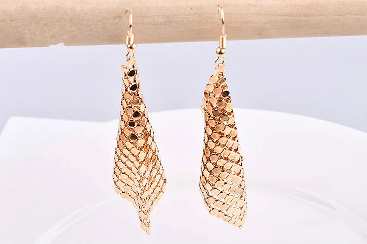 Европейские и американские ретро серьги с блестками аксессуары для