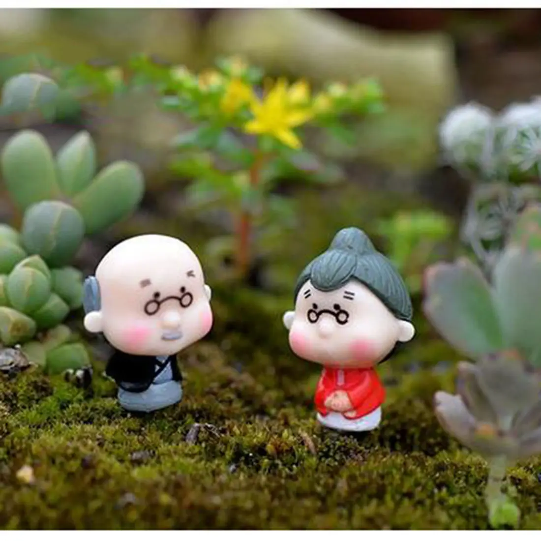 Милые старые фигурки бабушки 2018 миниатюры Сказочный садовый гном Домашний