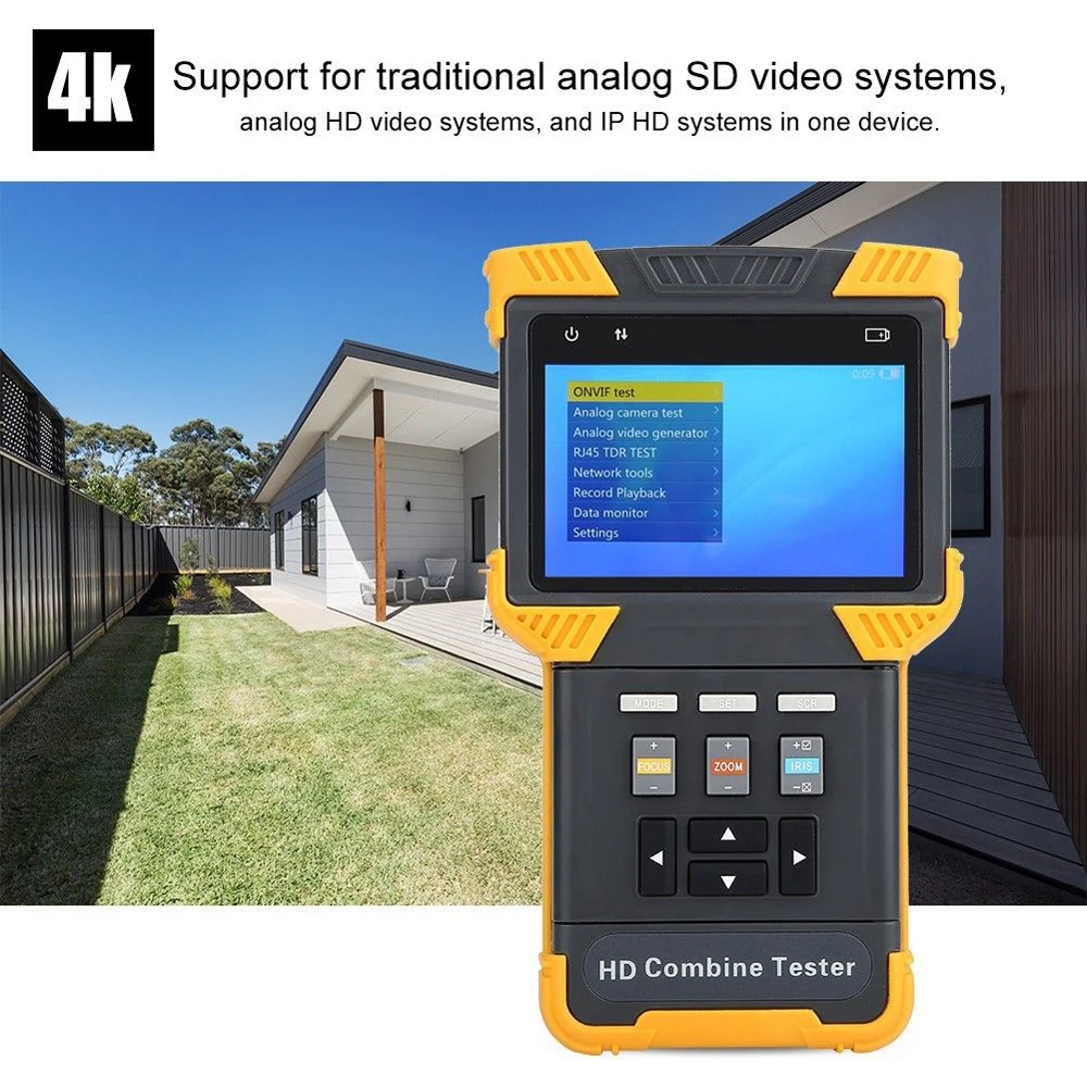 SEESII 4 &quotАналоговый SD/HD видео HDCVI/TVI/AHD PTZ контроль TDR кабель тестирование камеры