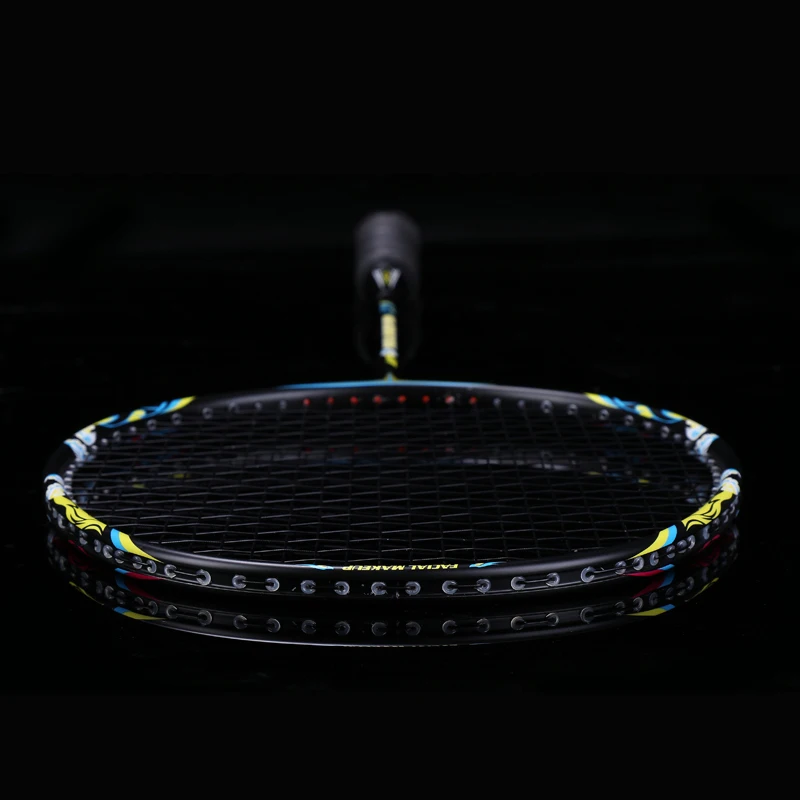 

9U 57G Full Carbon Professional Badminton Rackets G5 Ultralight Offensive Racquet Padel 30-32 LBS Free Strings With Bag