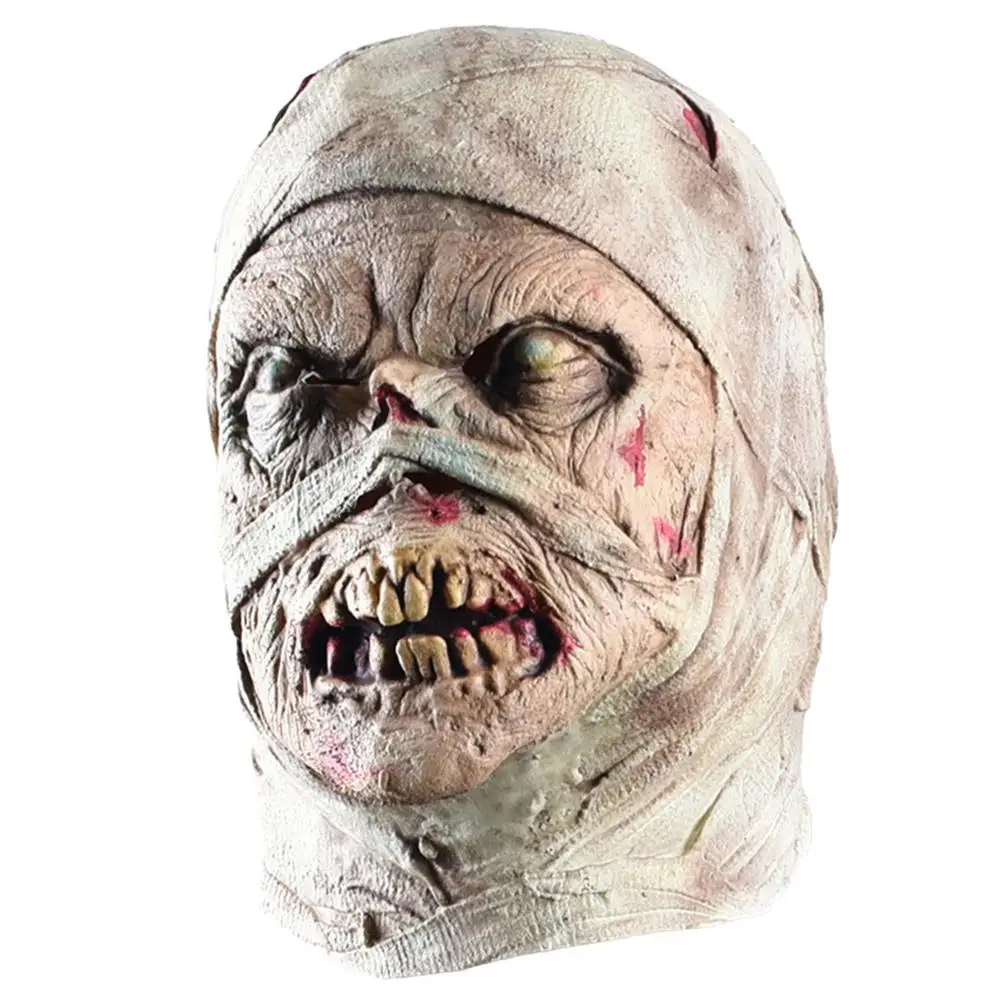 

Halloween Decor Mask Horror Party Ghost Decoration Mask Headgear Zombie Mummy Mummy Super Ghost Latex Headgear Tricky Props
