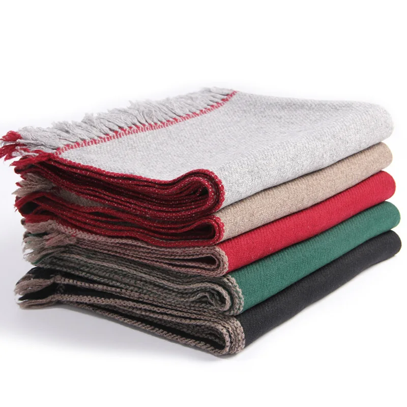 

Women's scarf winter Autumn knotted lamb wool scarf shawl to keep warm, solid color light luxury, long scarf for ladies girls