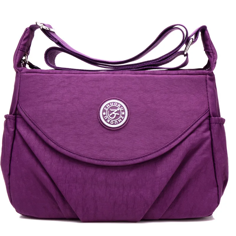 Новинка 2020 сумки через плечо на одной молнии и нейлоновая Водонепроницаемая