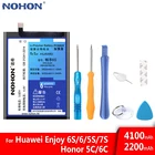 Аккумулятор NOHON HB405979ECW HB366481ECW для Huawei Enjoy 6S 7S 5S 6 P8 P9 P10 Lite Nova Honor 8 9 Lite 6C 5C HB496183ECC