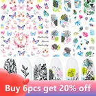 Наклейки для дизайна ногтей, 1 шт., Осенние, золотые, желтые, Осенние, листья, Зеленый Кактус, эскиз, цветы, красные губы, Водные Наклейки, Слайдеры для декора