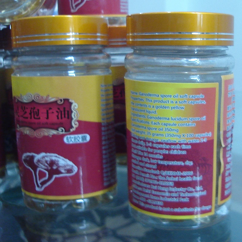 

1Bottle Lingzhi Reishi Spore Oil Softgel (100Counts) Herbs Ganoderma for Immune System Anti-aging