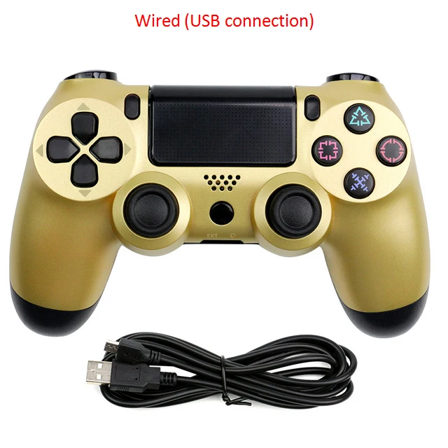 gold USB Проводная Игра PS4 контроллер геймпад для sony Playstation PS4 для Dualshock Вибрационный джойстик геймпады для Play Station 4 - Цвет: gold