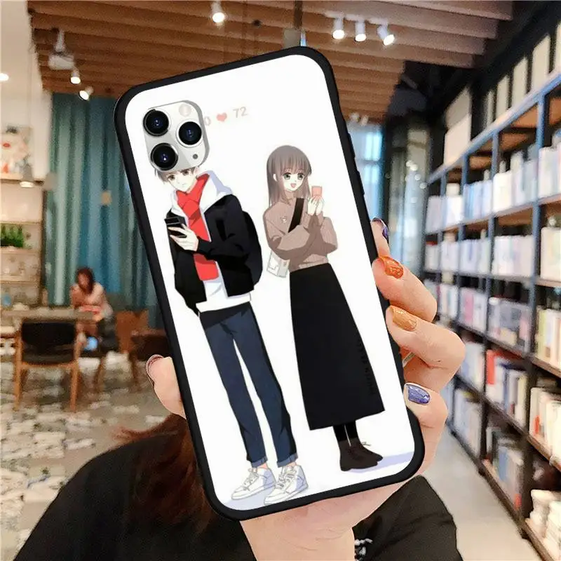 

Couple Anime Phone Case for iPhone 11 12 pro MINI XS MAX 8 7 6 6S Plus X 5S SE 2020 XR