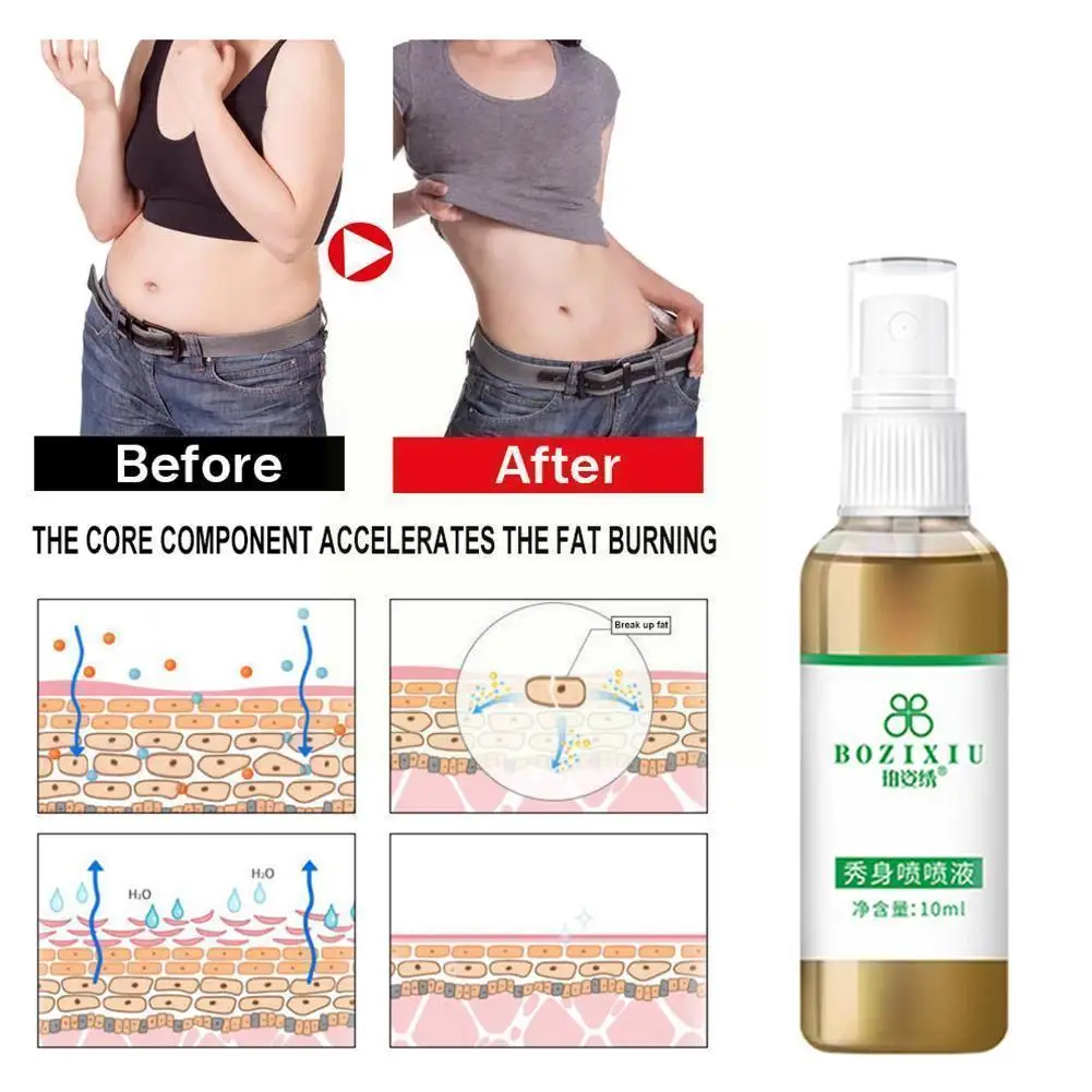 

Fast Fat Burning Slimming Spray Weight Loss Powerful Slim Body Natural Abdomen Health Relaxation Fast Muscle Belly Spray Cr S3A5